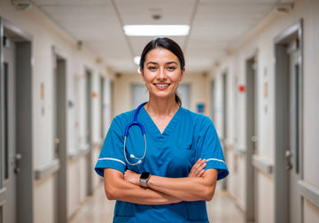 Blue Medical Scrubs for Nurses