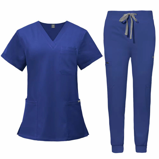 Royal Blue Jogger Scrubs Set | Athletic Fit Medical Scrubs
